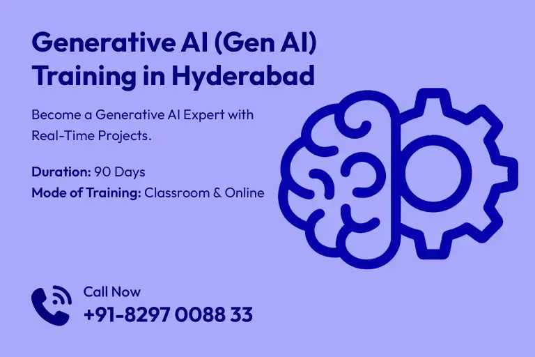 Best Generative AI Training in Hyderabad with Classroom and Online Training